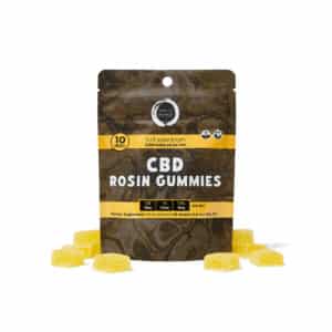 CBG Rosin Gummies: Full-Spectrum: 20mg CBG / 20mg CBD / 1.25mg THC