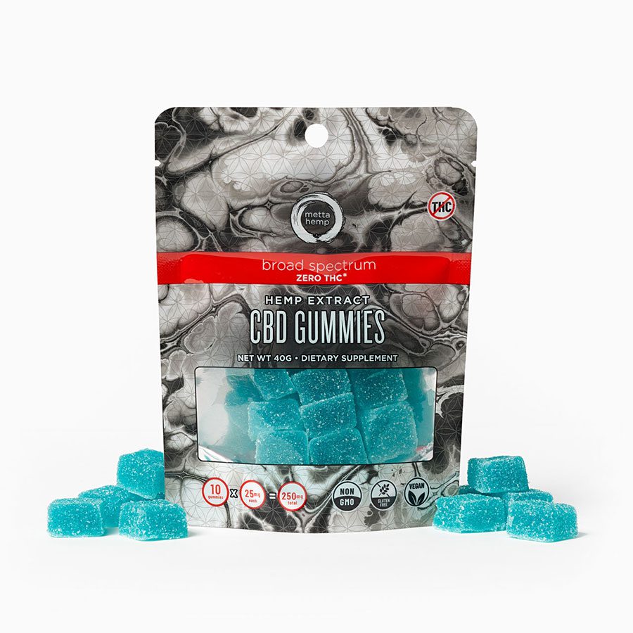 CBD Gummies: Zero THC* Broad-Spectrum | Metta Hemp